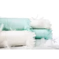 Ręcznik bawełniany z żakardową bordiurą i frędzlami - 70 x 140 cm - srebrny 4