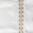 Bieżnik zdobiony gipiurą - 40 x 140 cm - biały 2
