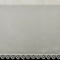 Zazdrostka z matowej mikrosiateczki zdobiona gipiurą - 150 x 60 cm - kremowy 3