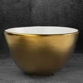 Misa ceramiczna EBRU biało-złota - ∅ 30 x 18 cm - biały 1