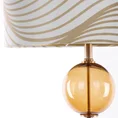 LIMITED COLLECTION Lampa stojąca BLANCA 3 z podstawą łączącą szkło i metal oraz welwetowy abażur - ∅ 46 x 165 cm - biały 7