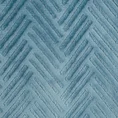 DESIGN 91 Miękki i puszysty koc dekorowany wzorem w jodełkę - 150 x 200 cm - niebieski 4