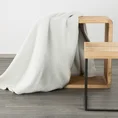 DESIGN 91 Narzuta na fotel-koc AMBER bardzo miękki w dotyku ze strukturalnym wzorem 3D z włókien bawełniano-akrylowych - 70 x 160 cm - kremowy 5