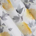 Zasłona FLEUR z malowanym kwiatowym deseniem przejrzysta - 140 x 250 cm - żółty 6