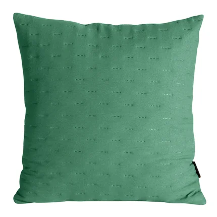 Poszewka z matowej tkaniny pikowana w drobny wzorek techniką hot press Poszewka z matowej tkaniny pikowana w drobny wzorek techniką hot press - 45 x 45 cm