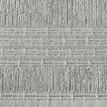 Ręcznik ROMEO z bawełny podkreślony bordiurą tkaną  w wypukłe paski - 70 x 140 cm - stalowy 2