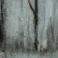 Obraz FOREST ręcznie malowany na płótnie zdobiony brokatem - 80 x 80 cm - szary 2