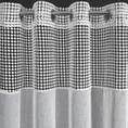 Firana GRACE z pasem ażurowego haftu oraz lekkiej etaminy - 135 x 250 cm - biały 5