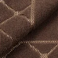 Dywanik łazienkowy MARTHA z bawełny, dobrze chłonący wodę z geometrycznym wzorem wykończony błyszczącą nicią - 50 x 70 cm - brązowy 5
