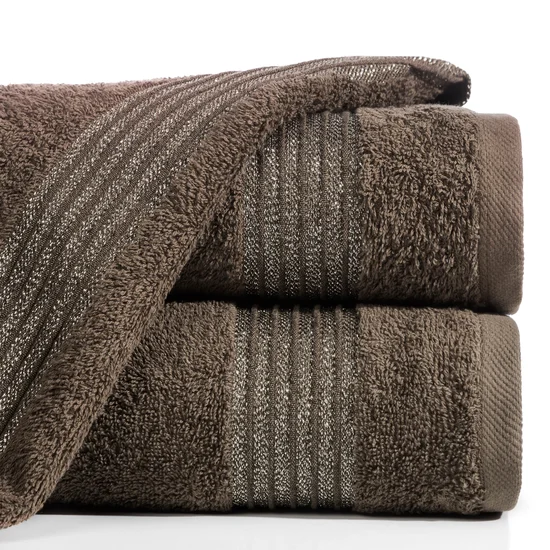 Ręcznik WENDY - 70 x 140 cm - brązowy