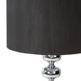 Lampa stołowa NIKI na podstawie z marmuru i metalu z abażurem z matowej tkaniny - 36 x 23 x 61 cm - srebrny 4