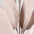 LIŚCIE OZDOBNE, kwiat sztuczny dekoracyjny z pianki obsypany brokatem - 85 cm - różowy 2