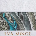 EWA MINGE Ręcznik ALES z bordiurą zdobioną designerskim nadrukiem - 50 x 90 cm - biały 2