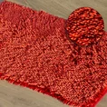 Dywanik SHAGGY z długimi ozdobnymi frędzlami - 75 x 150 cm - czerwony 3
