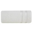 Ręcznik MANOLA z bordiurą podkreśloną żakardowymi paseczkami - 70 x 140 cm - biały 3