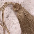 Dekoracyjny sznur do upięć z chwostem z pomponikiem - dł. 72 cm - ciemnobeżowy 3