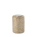 Świecznik ceramiczny EDITA z nakrapianym złotym wzorem - ∅ 8 x 10 cm - złoty 2