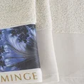 EWA MINGE Komplet ręczników AISHA w eleganckim opakowaniu, idealne na prezent! - 2 szt. 70 x 140 cm - beżowy 4
