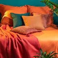 TERRA COLLECTION Komplet pościeli MOROCCO 2 z bawełny z ozdobną kantą i lamówką na poduszkach - 160 x 200 cm - ciemnopomarańczowy 9