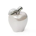 Jabłko - figurka ceramiczna SIMONA z perłowym połyskiem - 11 x 11 x 14 cm - perłowy 2