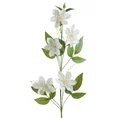 PNĄCZE POWOJNIK sztuczny kwiat dekoracyjny z płatkami z jedwabistej tkaniny - 85 cm - kremowy 1