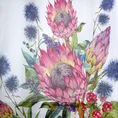 Zasłona HILDA z nadrukiem egzotycznych kwiatów - 140 x 250 cm - różowy/fioletowy 6