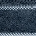 EUROFIRANY PREMIUM Ręcznik CALEB z bawełny frotte o strukturze drobnej krateczki - 50 x 90 cm - granatowy 2