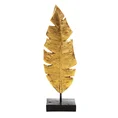 Egzotyczny liść figurka ceramiczna złota - 8 x 5 x 34 cm - złoty 2