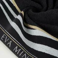 EVA MINGE Ręcznik MINGE 2 z bordiurą zdobioną fantazyjnym nadrukiem - 30 x 50 cm - czarny 5