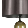 Lampa stojąca MERRY z podstawą łączącą szkło i metal z welwetowym abażurem - ∅ 46 x 157 cm - grafitowy 2