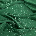 Zasłona z lśniącego welwetu z aplikacją z drobnych błyszczących dżetów - 140 x 270 cm - zielony 6