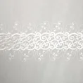   Firana CURLY dekorowana dwoma pasami haftu - 140 x 250 cm - kremowy 3