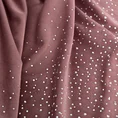 Zasłona z lśniącego welwetu z aplikacją z drobnych błyszczących dżetów - 140 x 270 cm - różowy 8