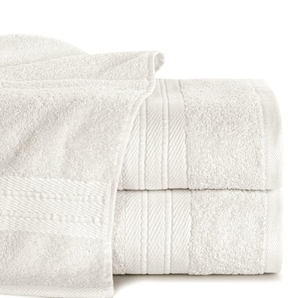 Фото - Рушник Ręcznik KAYA klasyczny z żakardową bordiurą 30 x 50 cm kremowy