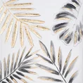 Obraz BOTANIC ręcznie malowane na płótnie egzotyczne liście - 50 x 50 cm - popielaty 1