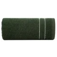 Ręcznik EMINA bawełniany z bordiurą podkreśloną klasycznymi paskami - 70 x 140 cm - zielony 3