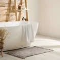 Dywanik łazienkowy LANA z miękkiej melanżowej tkaniny z frędzlami - 50 x 70 cm - beżowy 1