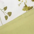 Pościel 160x200 cm bawełniana kolor biały, zielony z wzorem botanicznym NIKA 22 - 160 x 200 cm - biały 5