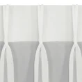 Firana VIOLET z gładkiego mlecznego woalu wykończona szwem obciążającym - 200 x 250 cm - kremowy 4