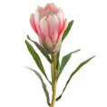 PROTEA - sztuczny kwiat dekoracyjny o płatkach z jedwabistej tkaniny - ∅ 9 x 63 cm - różowy 1