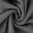 Ręcznik z welurową bordiurą przetykaną błyszczącą nicią - 70 x 140 cm - grafitowy 5