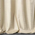 DESIGN 91 Zasłona CYPR z miękkiego welwetu z nieregularnym srebrnym nadrukiem - 140 x 270 cm - kremowy 3