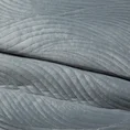 Narzuta  z  welwetu pikowana metodą tradycyjnego szycia w falujący wzór - 170 x 210 cm - srebrny 3