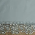 REINA LINE Bieżnik ABELLA zdobiony delikatną koronką - 80 x 80 cm - srebrny 2