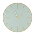 Duży zegar ścienny w stylu nowoczesnym z miętowym cyferblatem, 60 cm średnicy - 60 x 4 x 60 cm - miętowy 1