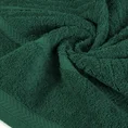 REINA LINE Ręcznik z bawełny zdobiony wzorem w zygzaki z gładką bordiurą - 70 x 140 cm - butelkowy zielony 5
