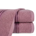 Ręcznik LORI z bordiurą podkreśloną błyszczącą nicią - 50 x 90 cm - liliowy 1