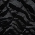 EUROFIRANY PREMIUM narzuta KRISTIN 1 z miękkiego  welwetu ze zwierzęcym motywem przeszywana w geometryczny wzór - 230 x 260 cm - czarny 4