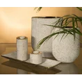 Patera ceramiczna VERDA o prostokątnym kształcie z drobnym wytłaczanym wzorem - 35 x 20 x 4 cm - biały 7