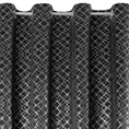 DESIGN 91 Zasłona zaciemniająca MOLYz welwetu ze srebrnym geometryczym nadrukiem - 140 x 250 cm - czarny 4
